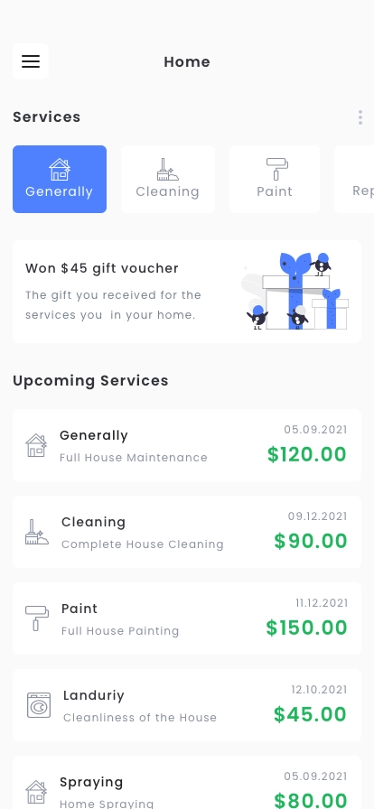 Home Service & Handy Man App UI Kit - Screenshot 1