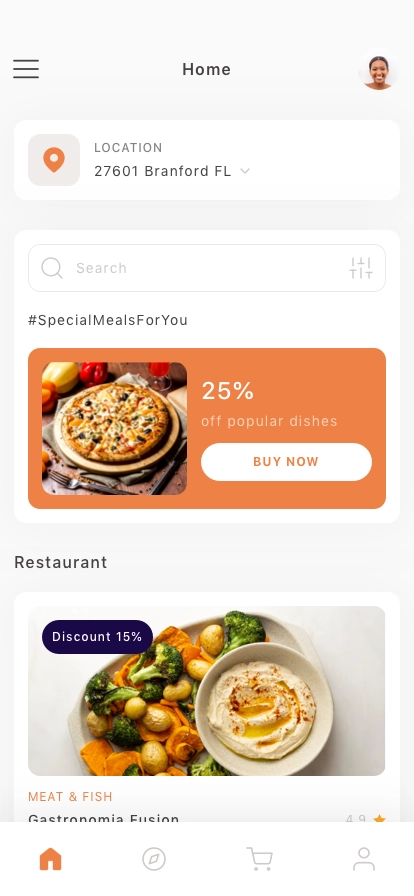 Food Delivery Mobile App UI Kit for Figma, Sketch & XD | UIworkshop
