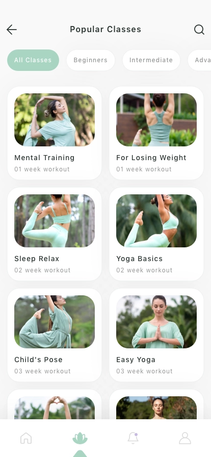 Yoga & Meditation Mobile App UI Kit - Screenshot 2