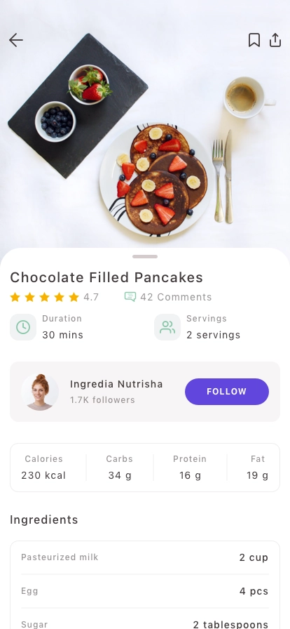 Cooking Mobile App UI Kit - Screenshot 3