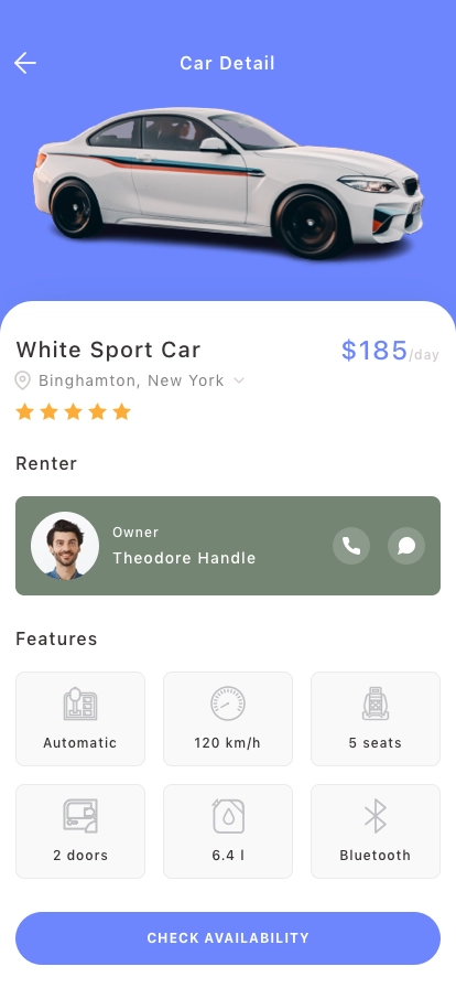 Drive Rental Mobile App UI Kit - Screenshot 2