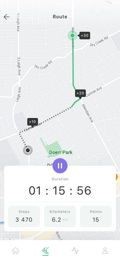 Running Tracker Mobile App UI Kit - Screenshot 3