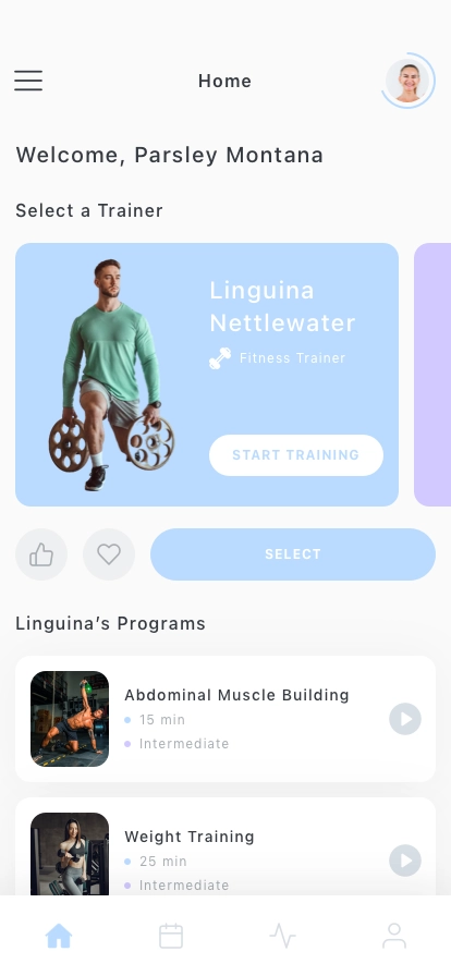 Workout Tracker Mobile App UI Kit - Screenshot 1