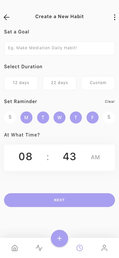Habit & Routine Tracker Mobile App UI Kit - Screenshot 2