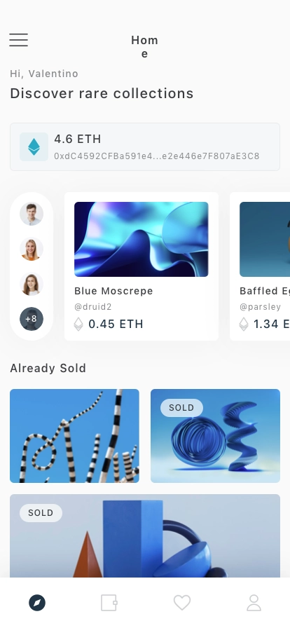 NFT Marketplace Mobile App UI Kit - Screenshot 3