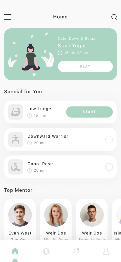 Yoga & Meditation Mobile App UI Kit - Screenshot 3