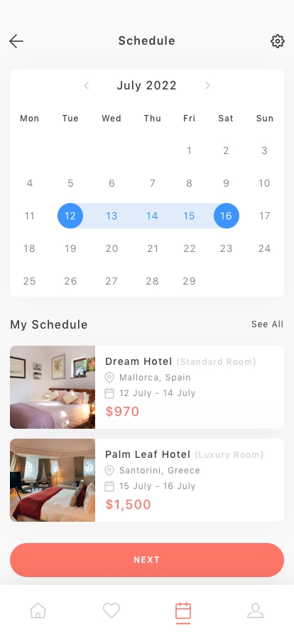 Hotel Booking App UI Kit - Screenshot 5