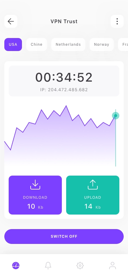 VPN Concept Mobile App UI Kit - Screenshot 2