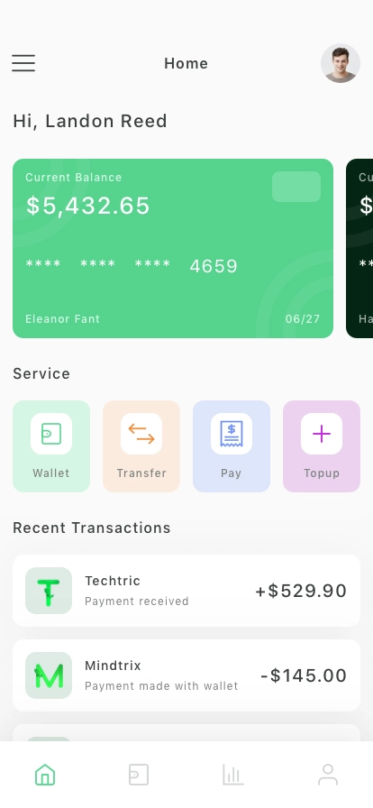 Money Send Mobile App UI Kit - Screenshot 1