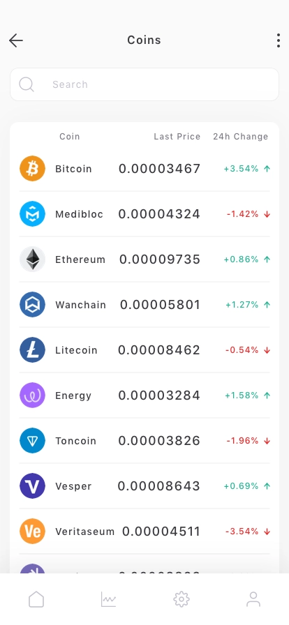 Coin Market List Mobile App UI Kit - Screenshot 2