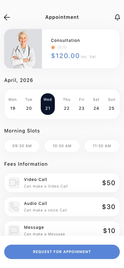 Medical Consultation Mobile App UI Kit - Screenshot 5