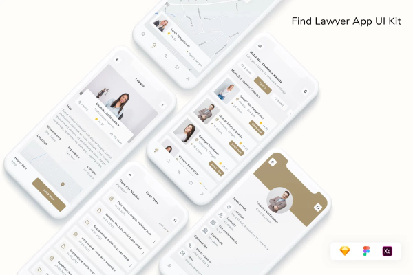 Find Lawyer App UI Kit