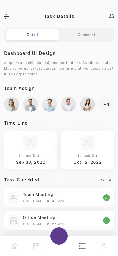 Task Planner Mobile App UI Kit - Screenshot 5