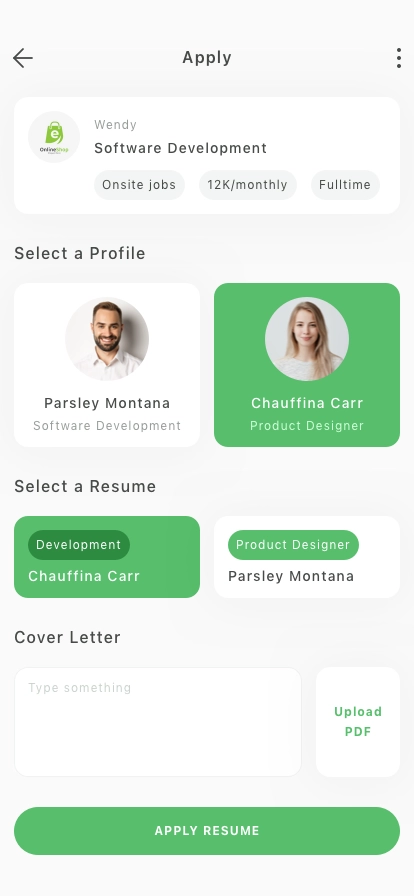 Job Finder Mobile App UI Kit - Screenshot 4