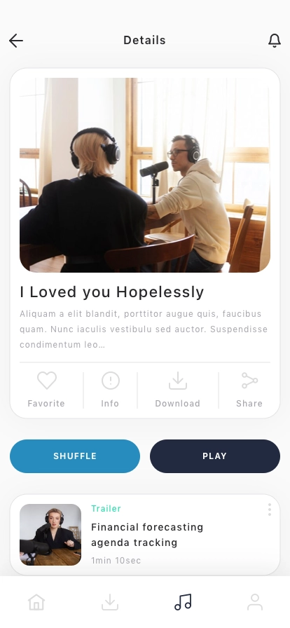 Music Streaming Mobile App UI Kit - Screenshot 4