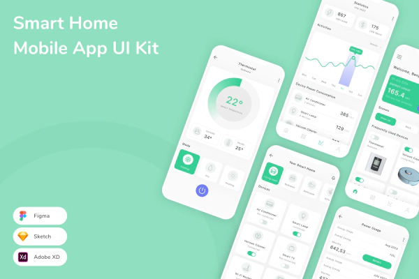 Smart Home Mobile App UI Kit