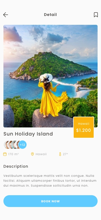 Travel Booking Mobile App UI Kit - Screenshot 5