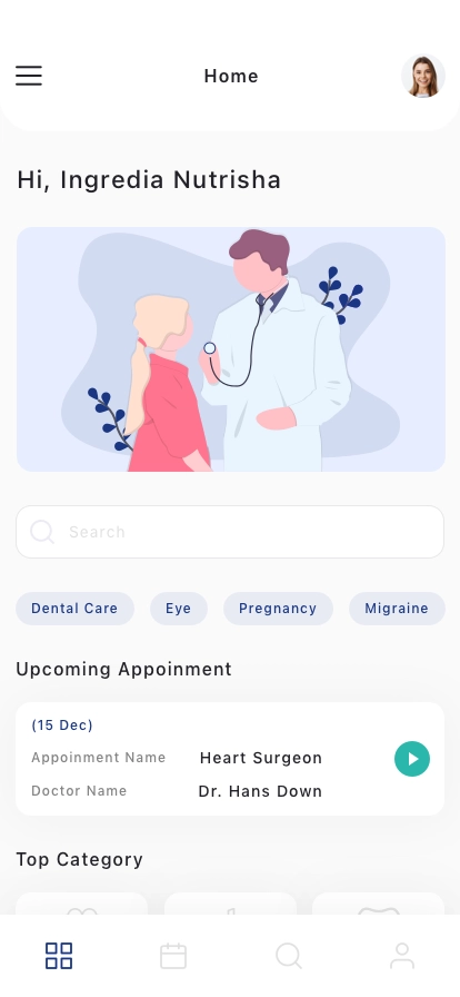 Doctor & Medical Mobile App UI Kit - Screenshot 1