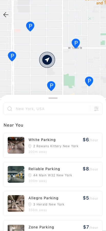 Parking Finder Mobile App UI Kit - Screenshot 2