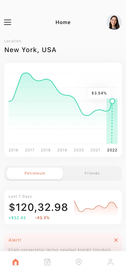 Fuel Station Finder Mobile App UI Kit - Screenshot 1