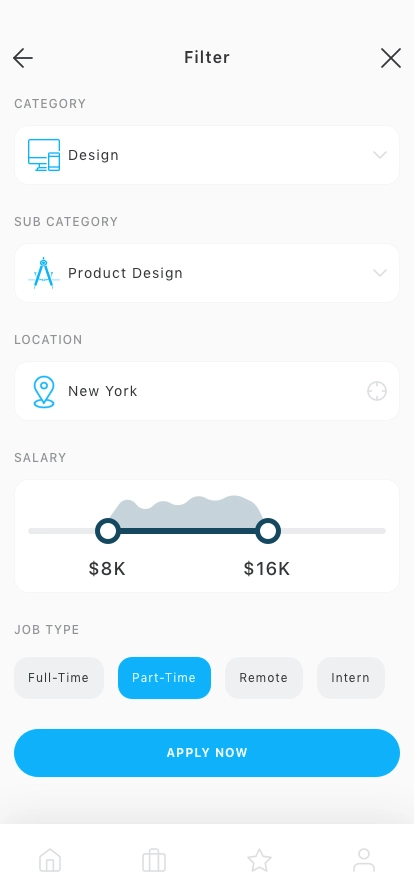 Job Finder Mobile App UI Kit - Screenshot 3