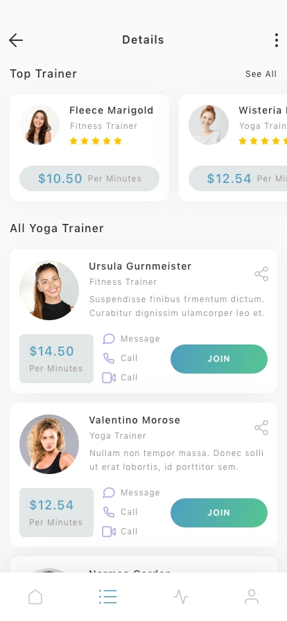 Workout & Fitness Mobile App UI Kit - Screenshot 5