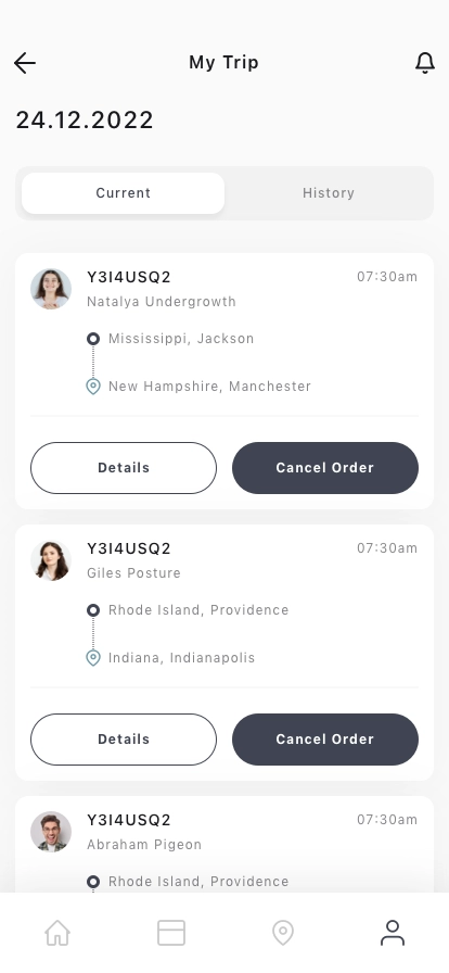 Ride Share Mobile App UI Kit - Screenshot 4