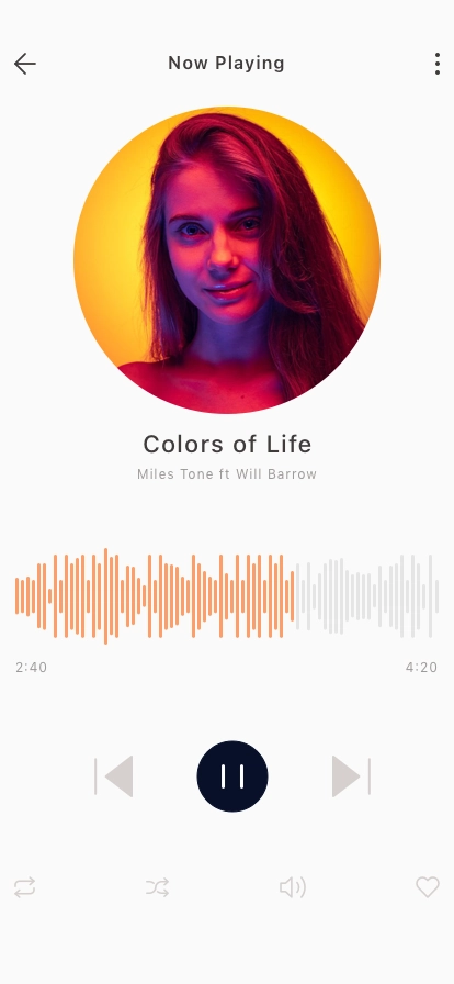 Music Player Mobile App UI Kit - Screenshot 5