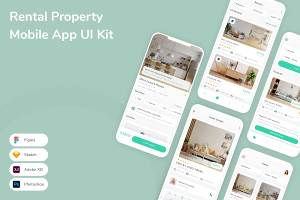 Rental Property Mobile App UI Kit