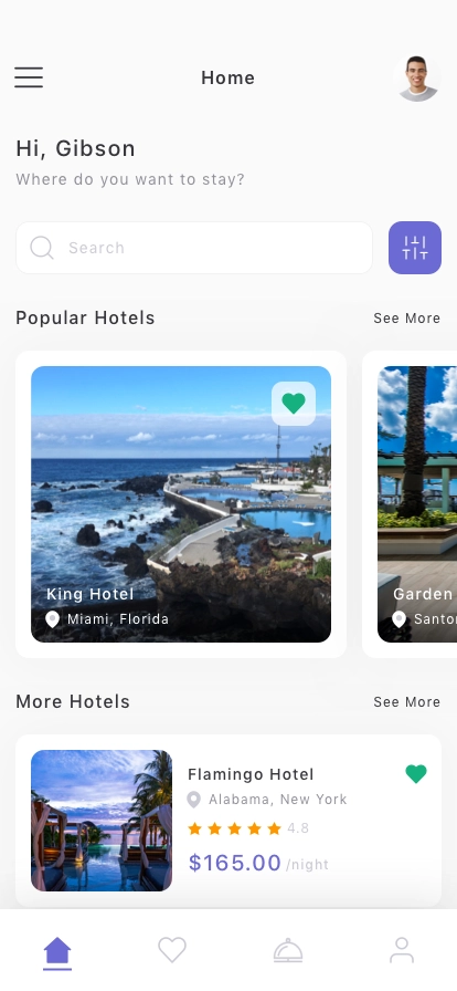 Hotel Booking Mobile App UI Kit - Screenshot 1