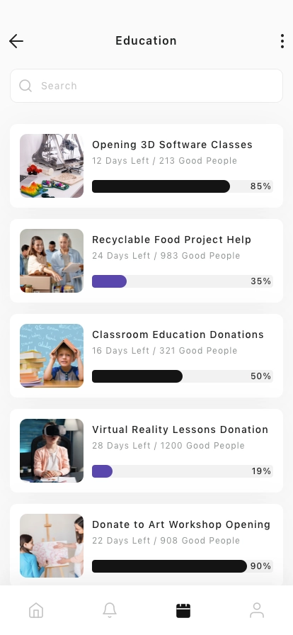 AI Fundraising Mobile App UI Kit - Screenshot 3