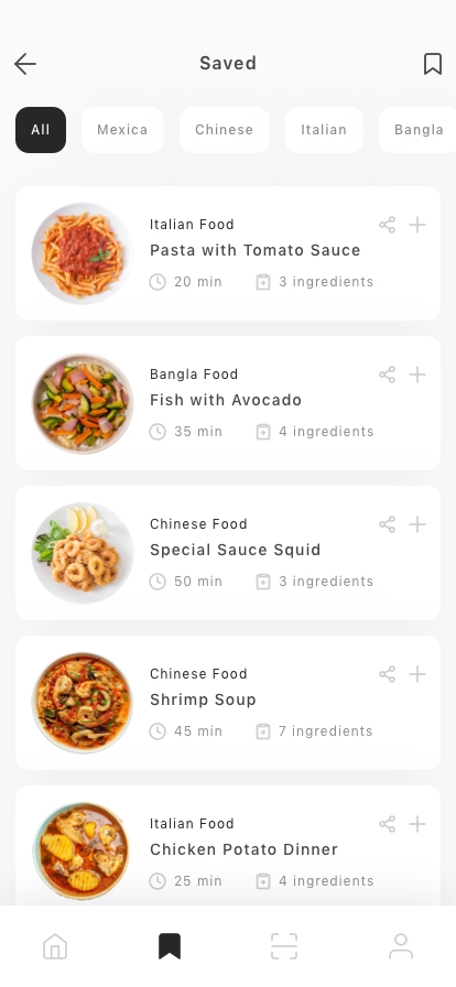 Food Recipe Mobile App UI Kit - Screenshot 3