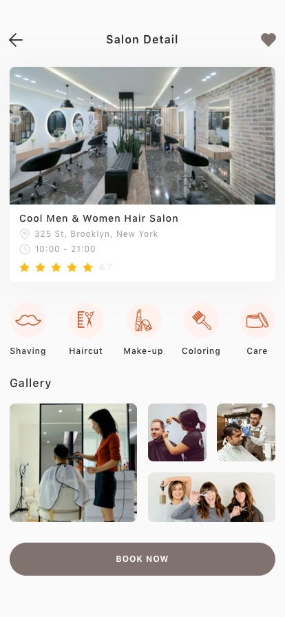 Hair Salon Appointment App UI Kit - Screenshot 2