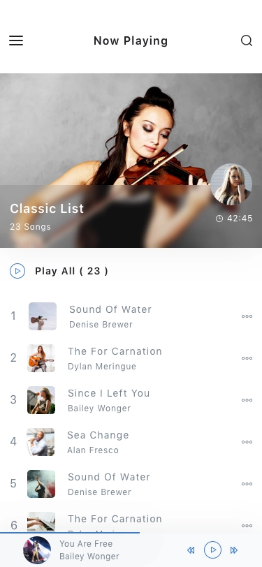 Music Player App UI Kit - Screenshot 1