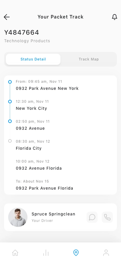 Shipment Tracker Mobile App UI Kit - Screenshot 4