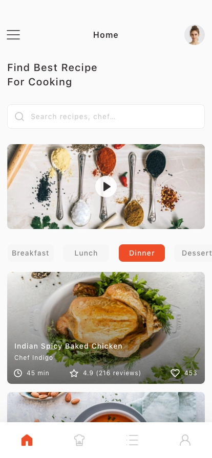 Food Recipes Mobile App UI Kit - Screenshot 3