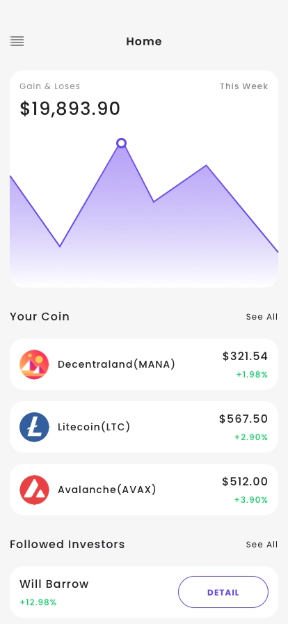 Cryptocurrency DeFi & Banking App UI Kit - Screenshot 2