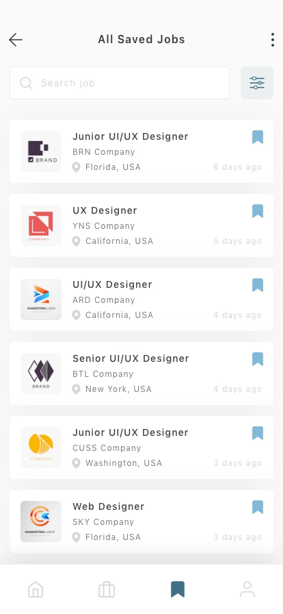 Career Finder Mobile App UI Kit - Screenshot 3