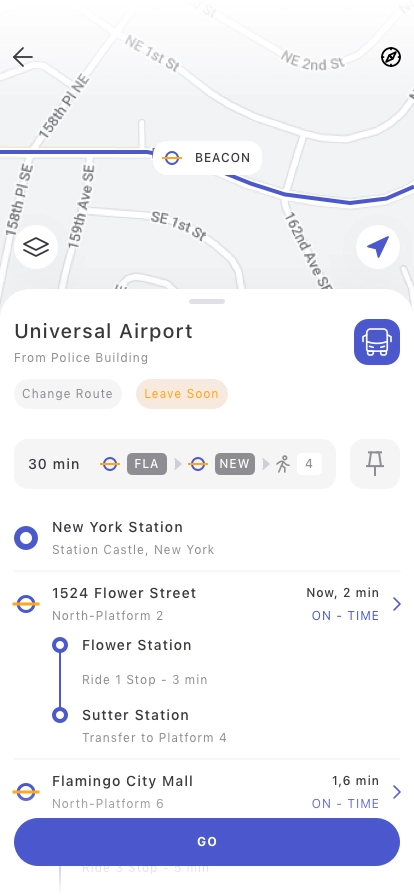 Transport Navigator Mobile App UI Kit - Screenshot 2