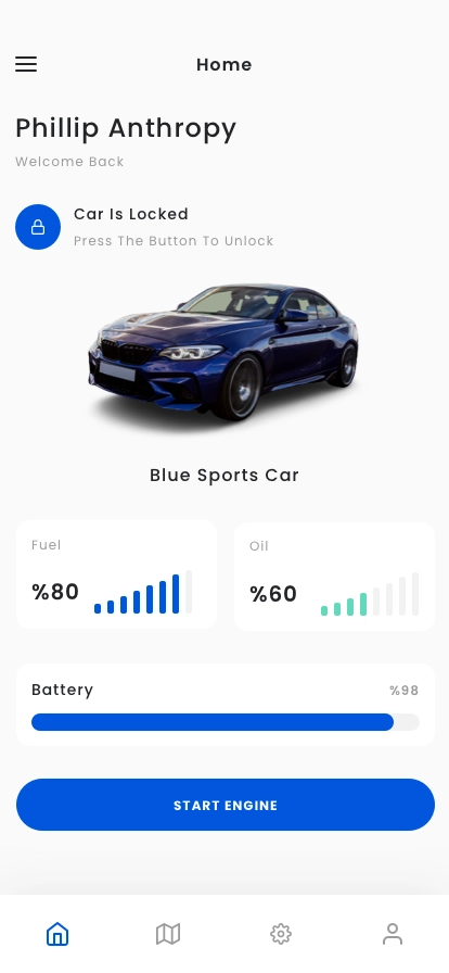 Car Remote Control App UI Kit - Screenshot 3