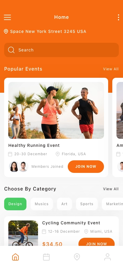 Event Booking Mobile App UI Kit - Screenshot 1