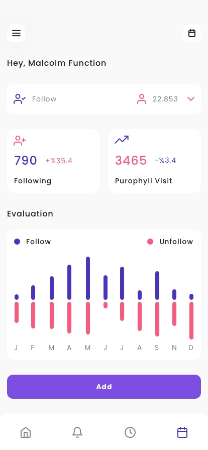 Multipurpose Dashboard App UI Kit - Screenshot 4