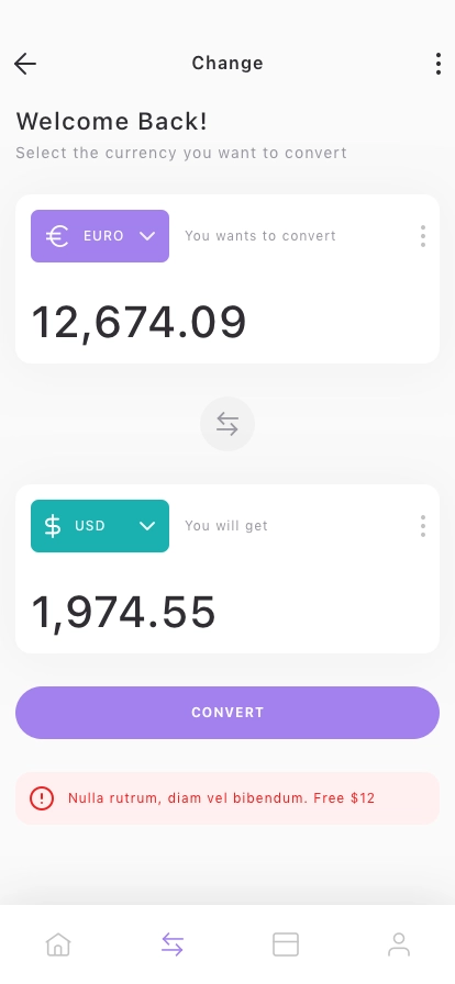 Personal Wallet Mobile App UI Kit - Screenshot 4