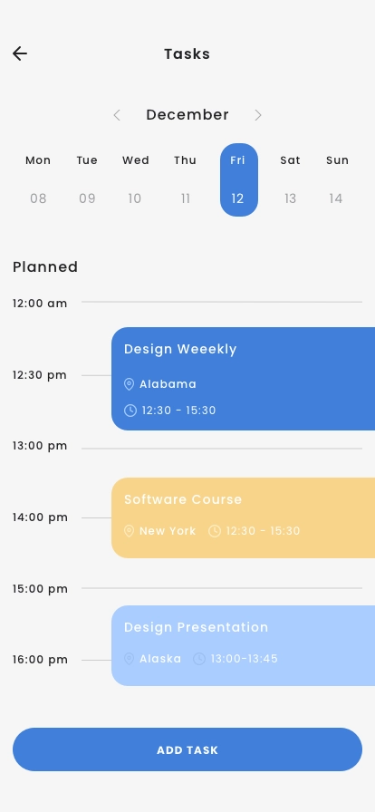 Work Planner App UI Kit - Screenshot 4