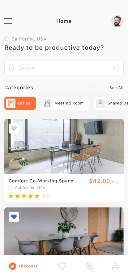 Co-Working App UI Kit - Screenshot 1