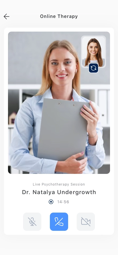 Online Therapy Mobile App UI Kit - Screenshot 2