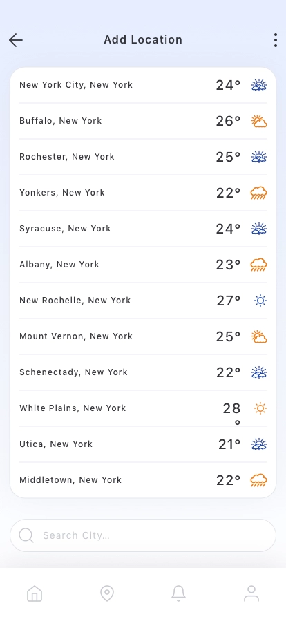 Weather Forecast Mobile App UI Kit - Screenshot 4