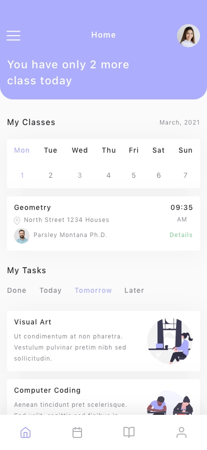 School Management Mobile App UI Kit for Figma, Sketch & XD | UIworkshop