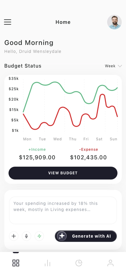 Finance Assistant Mobile App UI Kit - Screenshot 3