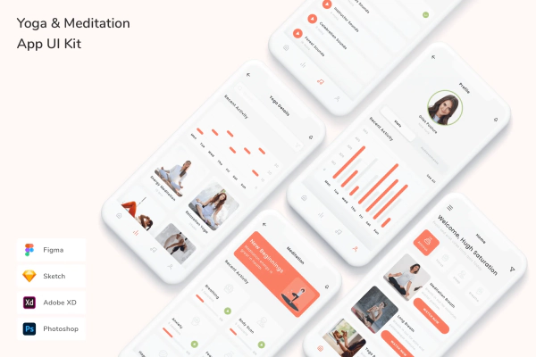 Yoga & Meditation App UI Kit